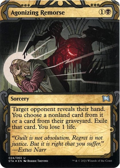 Agonizing Remorse (Foil Etched), Strixhaven: Mystical Archive 24