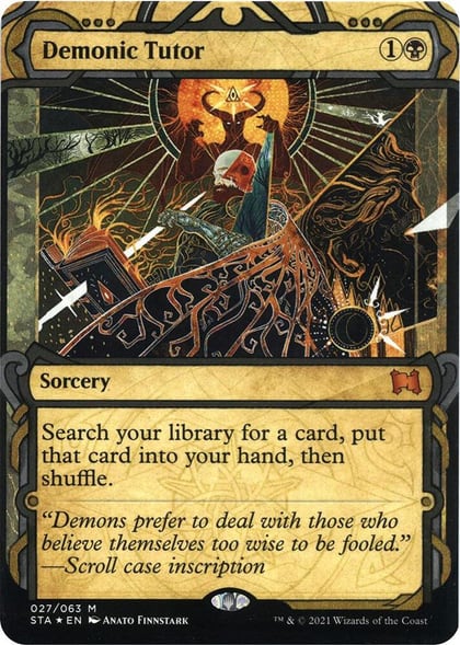 Demonic Tutor (Foil Etched), Strixhaven: Mystical Archive 27
