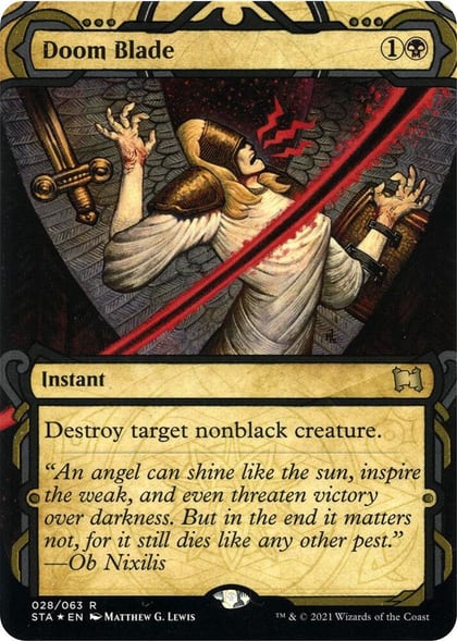 Doom Blade (Foil Etched), Strixhaven: Mystical Archive 28