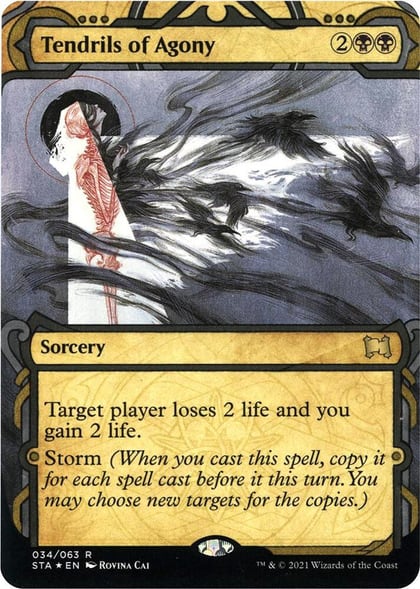 Tendrils of Agony (Foil Etched), Strixhaven: Mystical Archive 34