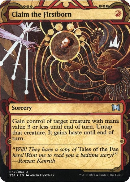 Claim the Firstborn (Foil Etched), Strixhaven: Mystical Archive 37