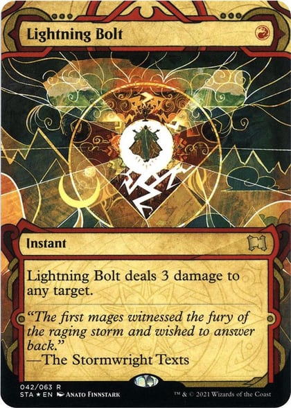 Lightning Bolt (Foil Etched), Strixhaven: Mystical Archive 42