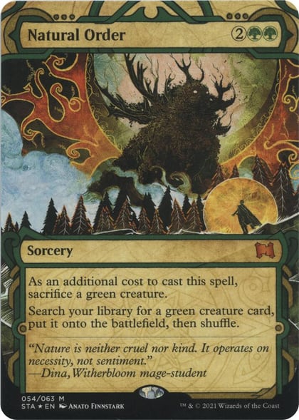Natural Order (Foil Etched), Strixhaven: Mystical Archive 54