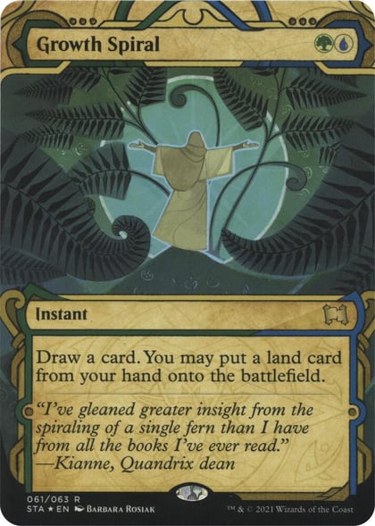Growth Spiral (Foil Etched), Strixhaven: Mystical Archive 61