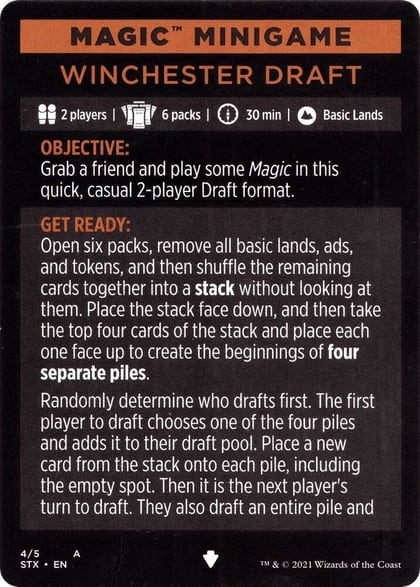 Magic Minigame: Winchester Draft, Strixhaven: School of Mages 1