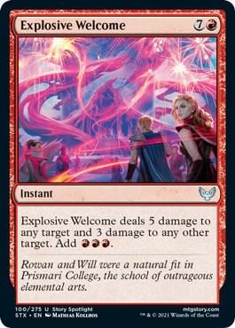 Explosive Welcome, Strixhaven: School of Mages 100