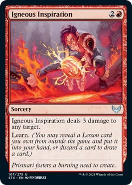 Igneous Inspiration, Strixhaven: School of Mages 107