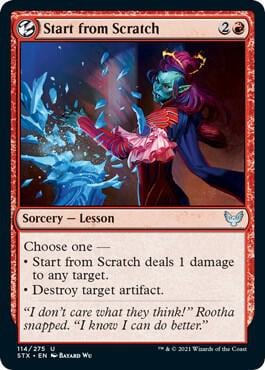 Start from Scratch, Strixhaven: School of Mages 114