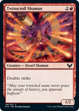 Twinscroll Shaman, Strixhaven: School of Mages 118