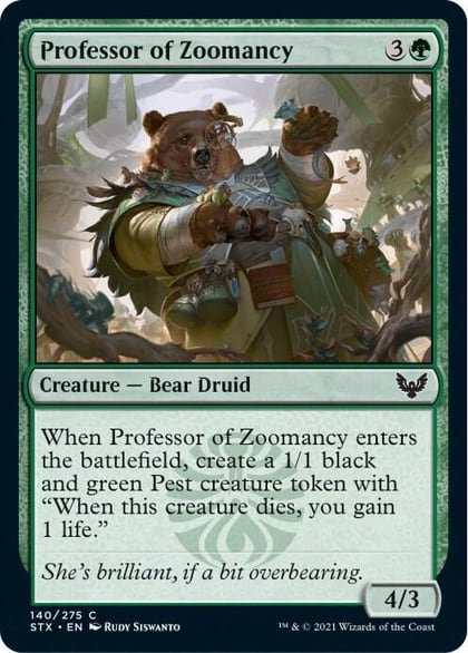 Professor of Zoomancy, Strixhaven: School of Mages 140