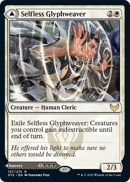 Selfless Glyphweaver, Strixhaven: School of Mages 157