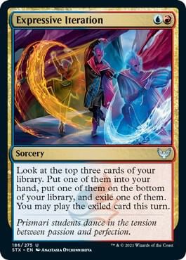 Expressive Iteration, Strixhaven: School of Mages 186