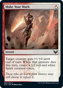 Make Your Mark, Strixhaven: School of Mages 204