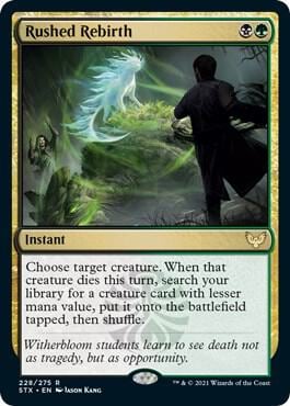 Rushed Rebirth, Strixhaven: School of Mages 228