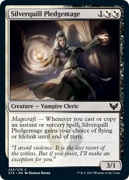 Silverquill Pledgemage, Strixhaven: School of Mages 233