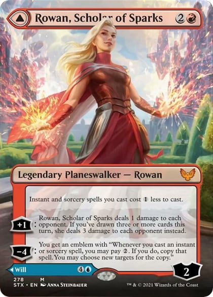 Rowan, Scholar of Sparks (Borderless), Strixhaven: School of Mages 278