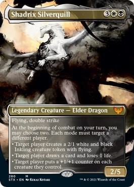 Shadrix Silverquill (Borderless), Strixhaven: School of Mages 280