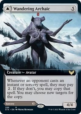 Wandering Archaic (Extended Art), Strixhaven: School of Mages 286