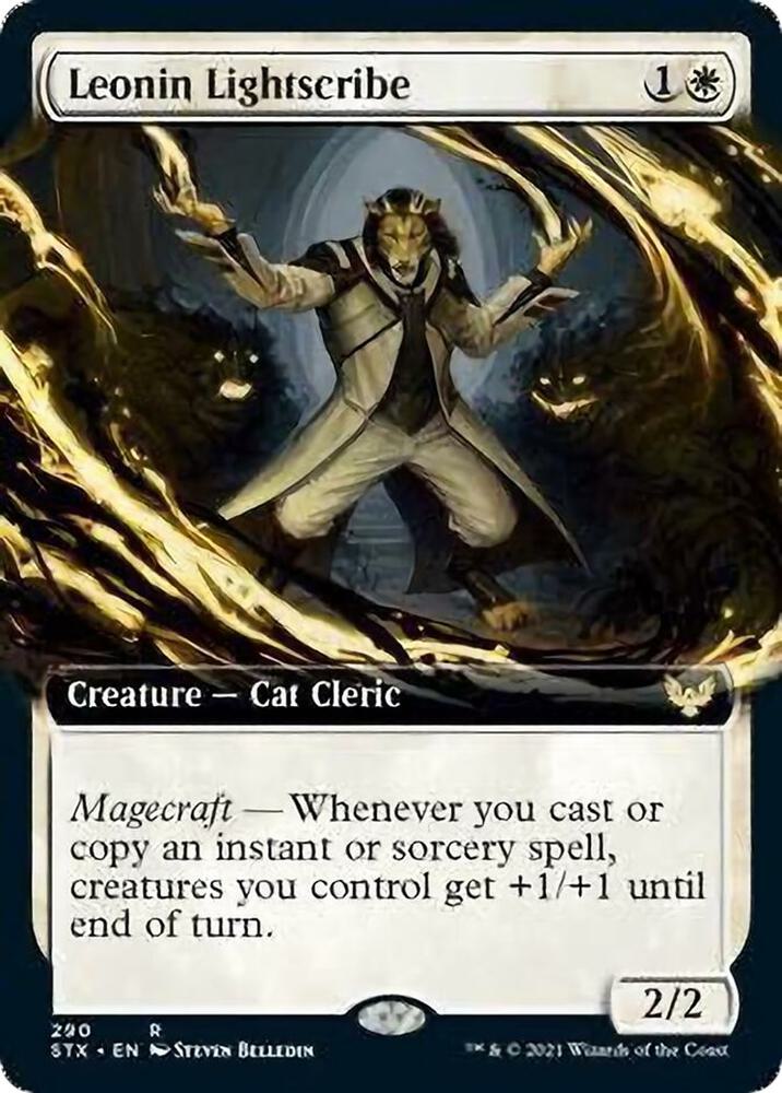 Leonin Lightscribe (Extended Art), Strixhaven: School of Mages 290