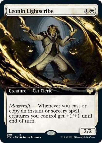 Leonin Lightscribe (Extended Art), Strixhaven: School of Mages 290