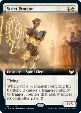 Strict Proctor (Extended Art), Strixhaven: School of Mages 294