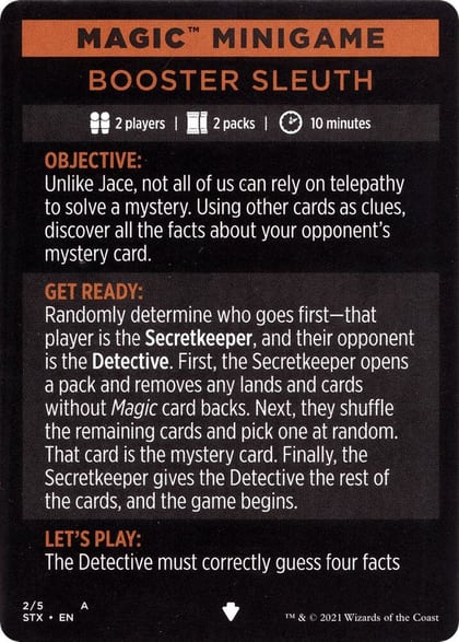 Magic Minigame: Booster Sleuth, Strixhaven: School of Mages 3