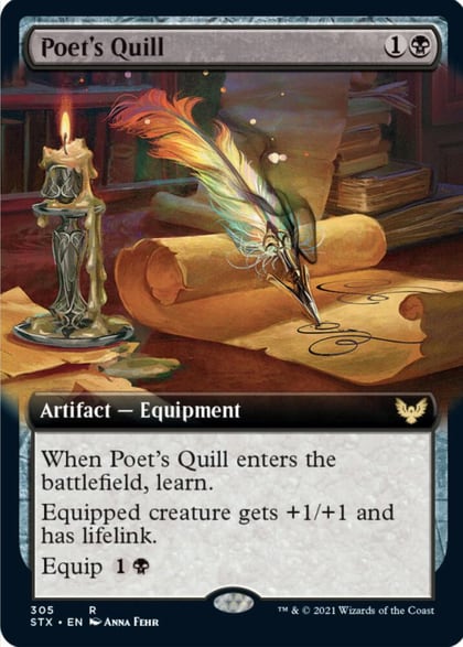Poet's Quill (Extended Art), Strixhaven: School of Mages 305