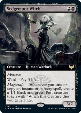 Sedgemoor Witch (Extended Art), Strixhaven: School of Mages 306