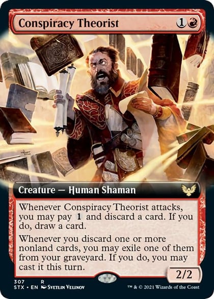 Conspiracy Theorist (Extended Art), Strixhaven: School of Mages 307
