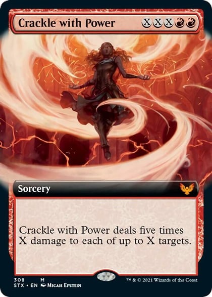 Crackle with Power (Extended Art), Strixhaven: School of Mages 308