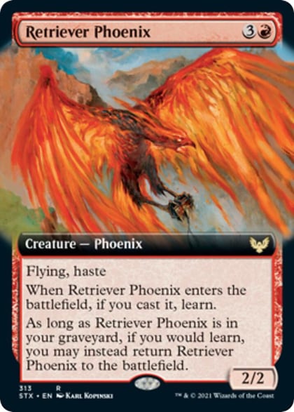 Retriever Phoenix (Extended Art), Strixhaven: School of Mages 313