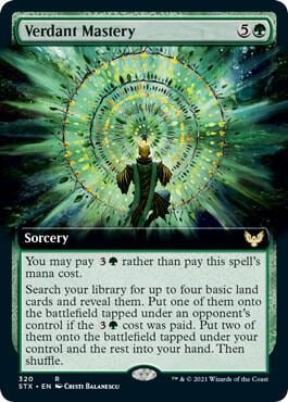 Verdant Mastery (Extended Art), Strixhaven: School of Mages 320