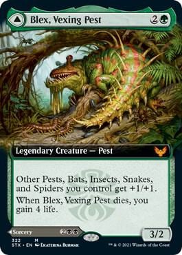 Blex, Vexing Pest (Extended Art), Strixhaven: School of Mages 322