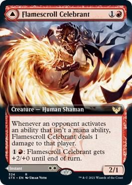 Flamescroll Celebrant (Extended Art), Strixhaven: School of Mages 324