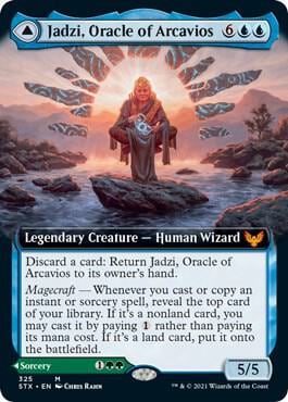 Jadzi, Oracle of Arcavios (Extended Art), Strixhaven: School of Mages 325