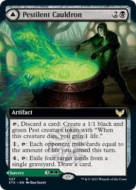 Pestilent Cauldron (Extended Art), Strixhaven: School of Mages 327