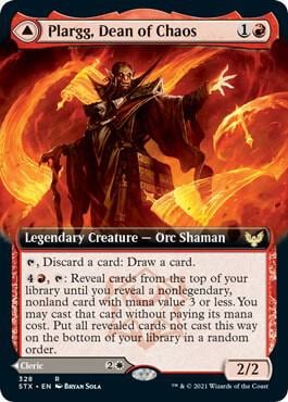 Plargg, Dean of Chaos (Extended Art), Strixhaven: School of Mages 328