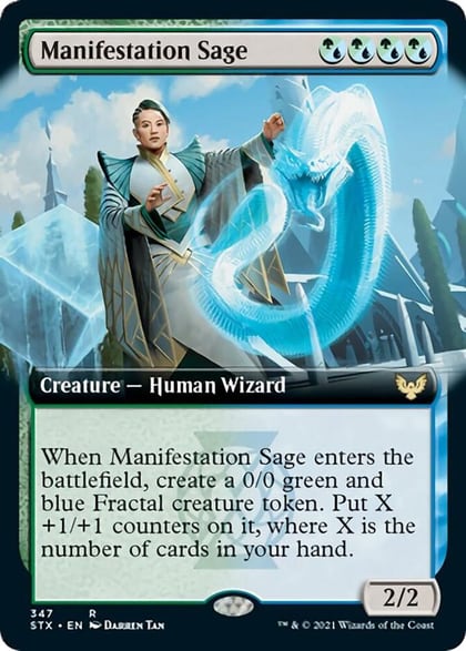 Manifestation Sage (Extended Art), Strixhaven: School of Mages 347
