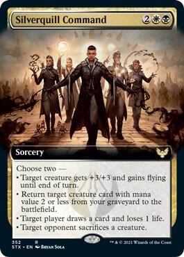 Silverquill Command (Extended Art), Strixhaven: School of Mages 352