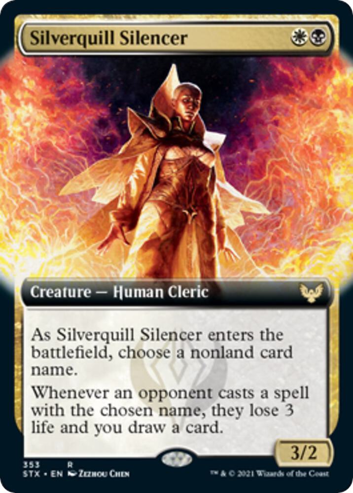 Silverquill Silencer (Extended Art), Strixhaven: School of Mages 353