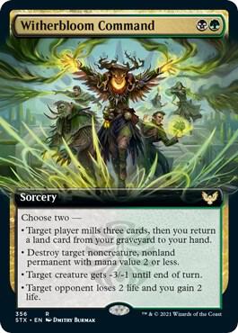 Witherbloom Command (Extended Art), Strixhaven: School of Mages 356