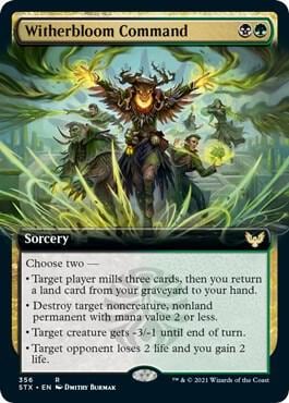 Witherbloom Command (Extended Art), Strixhaven: School of Mages 356