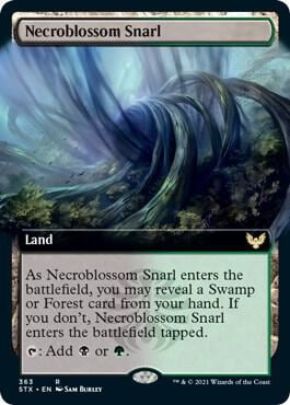 Necroblossom Snarl (Extended Art), Strixhaven: School of Mages 363