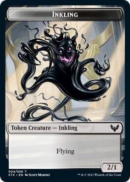 Inkling (4) // Treasure (7) Double-sided Token, Strixhaven: School of Mages 4 // 7