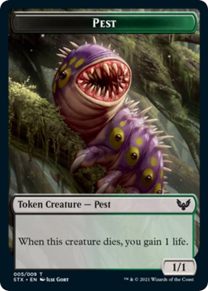Pest Token, Strixhaven: School of Mages 5