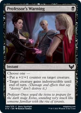 Professor's Warning, Strixhaven: School of Mages 84