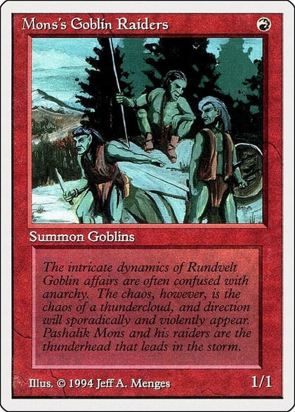 Mons's Goblin Raiders, Summer Magic 167