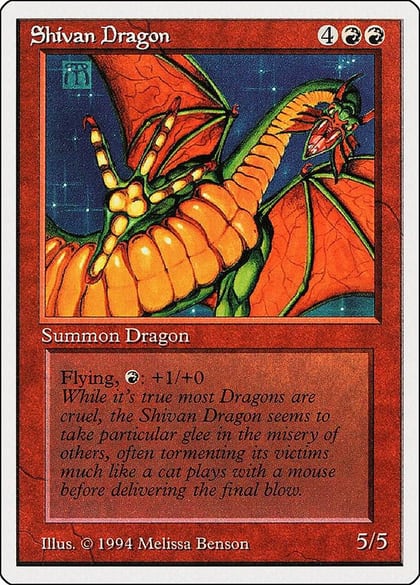 Shivan Dragon, Summer Magic 177
