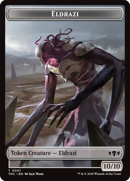 Eldrazi // Citizen Double-Sided Token, Commander: Tarkir: Dragonstorm 1 // 26