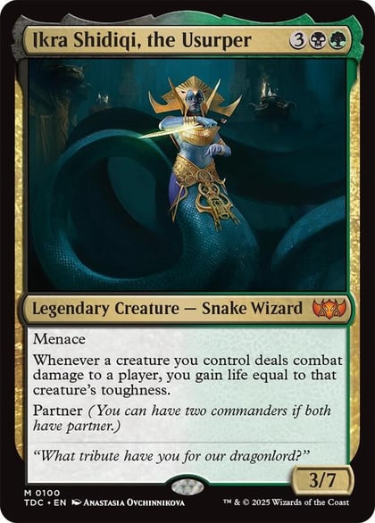 Ikra Shidiqi, the Usurper, Commander: Tarkir: Dragonstorm 100